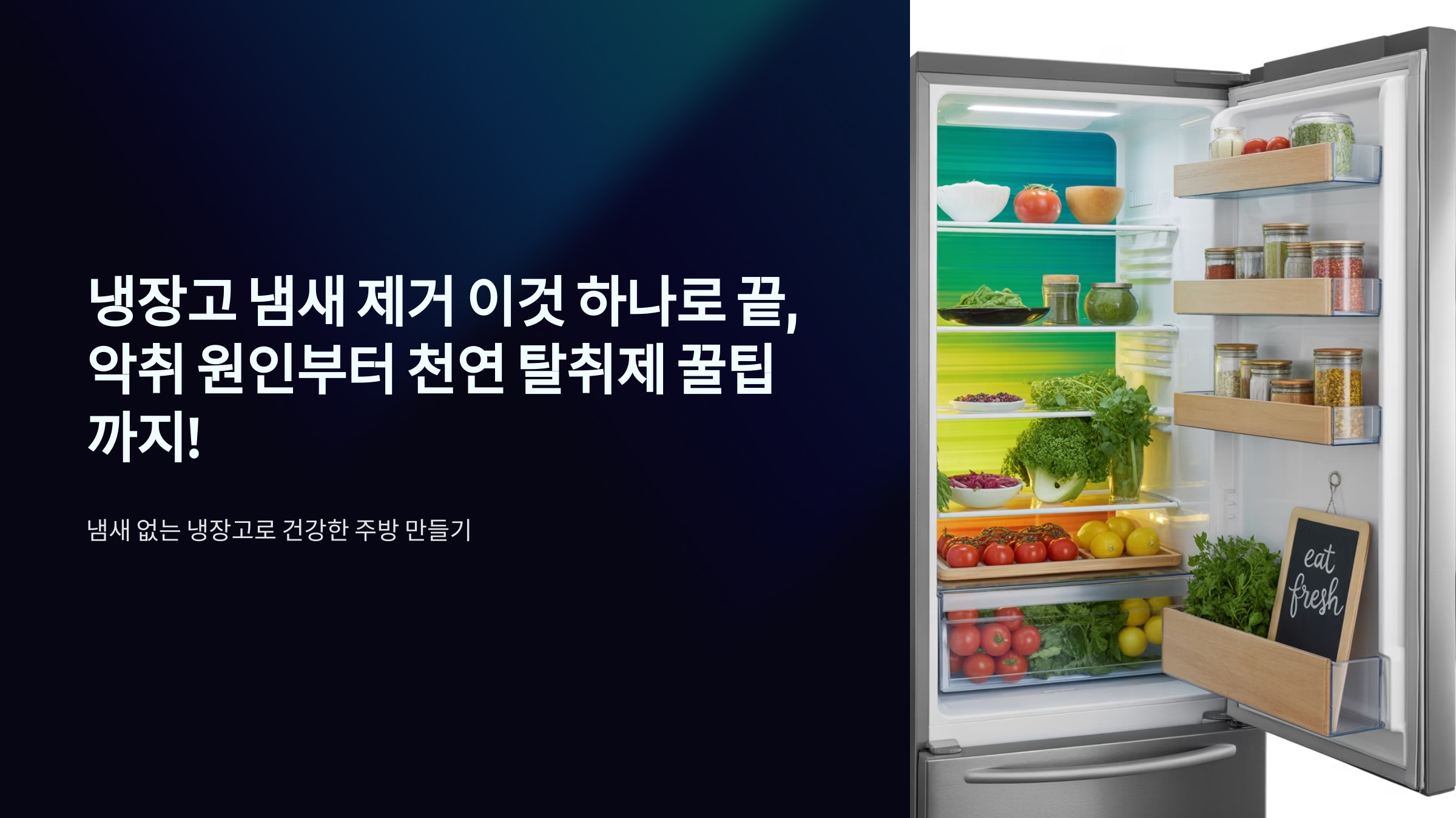 냉장고 냄새 제거 이것 하나로 끝