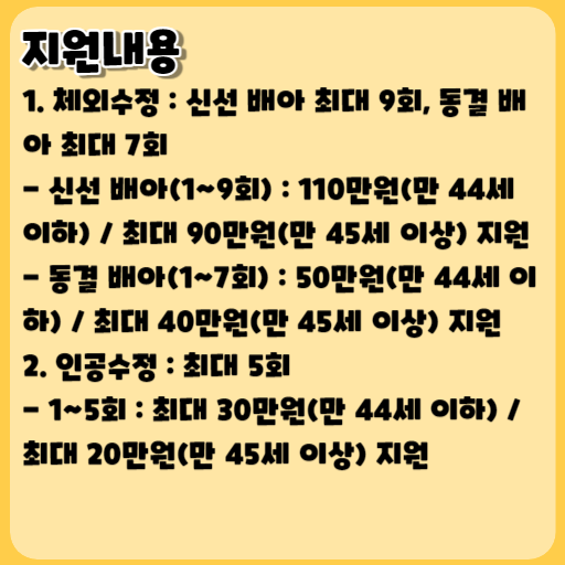 세종시 난임부부 시술비 지원