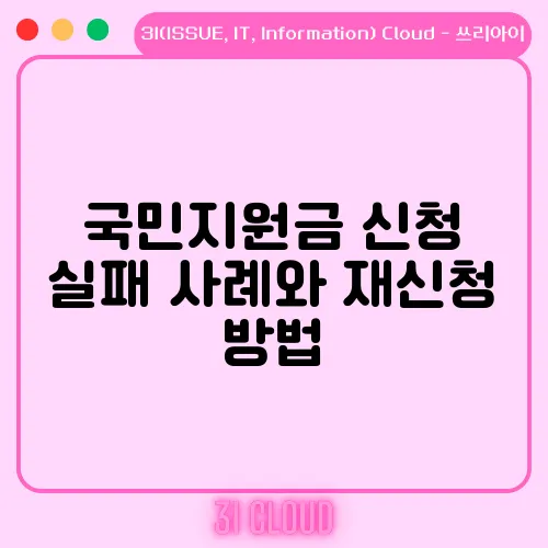 국민지원금 신청 실패 사례와 재신청 방법
