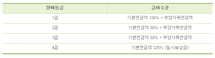 장애연금 지급 대상자