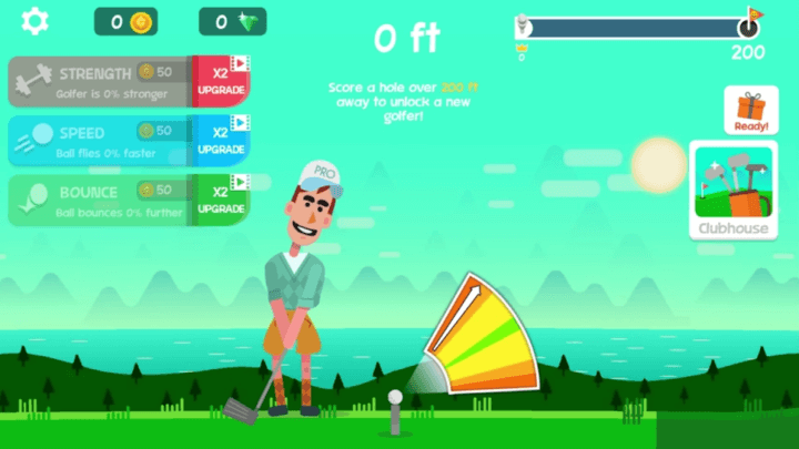 골프궤도-무료게임-시작-화면