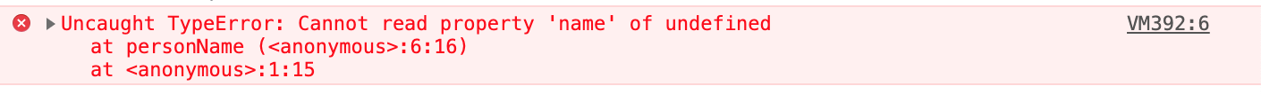 undefined error