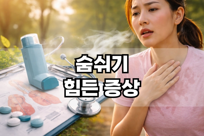 숨쉬기 힘든 증상