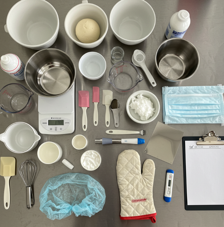 준비물 체크와 위생 세팅