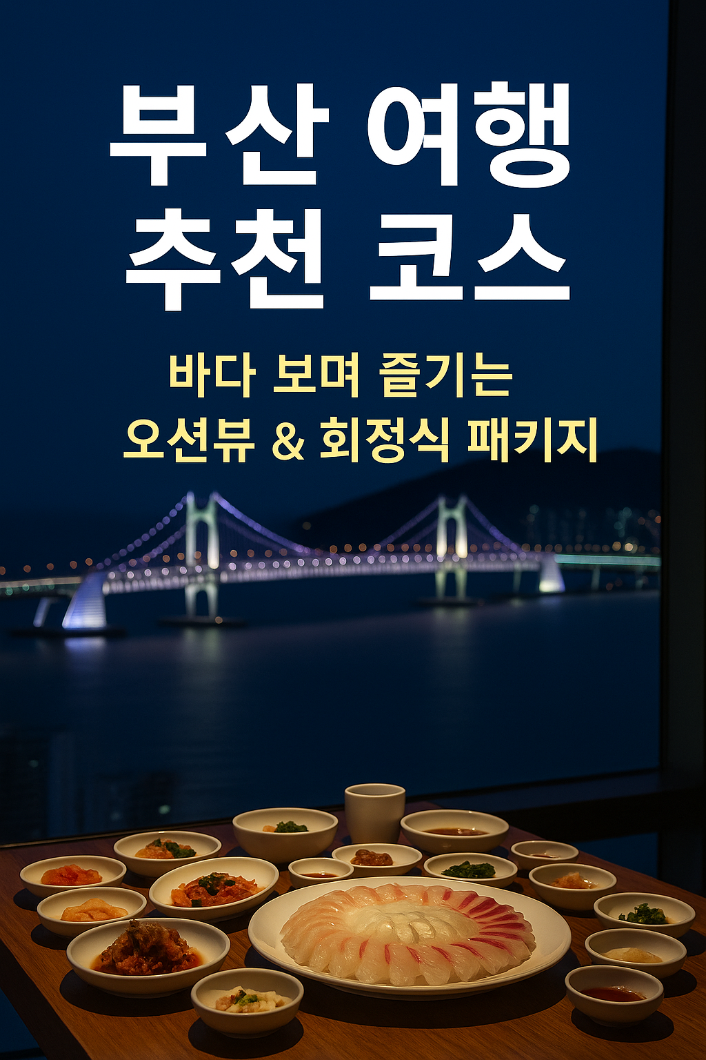 부산 여행 추천 코스, 바다 보며 즐기는 오션뷰와 회정식 패키지