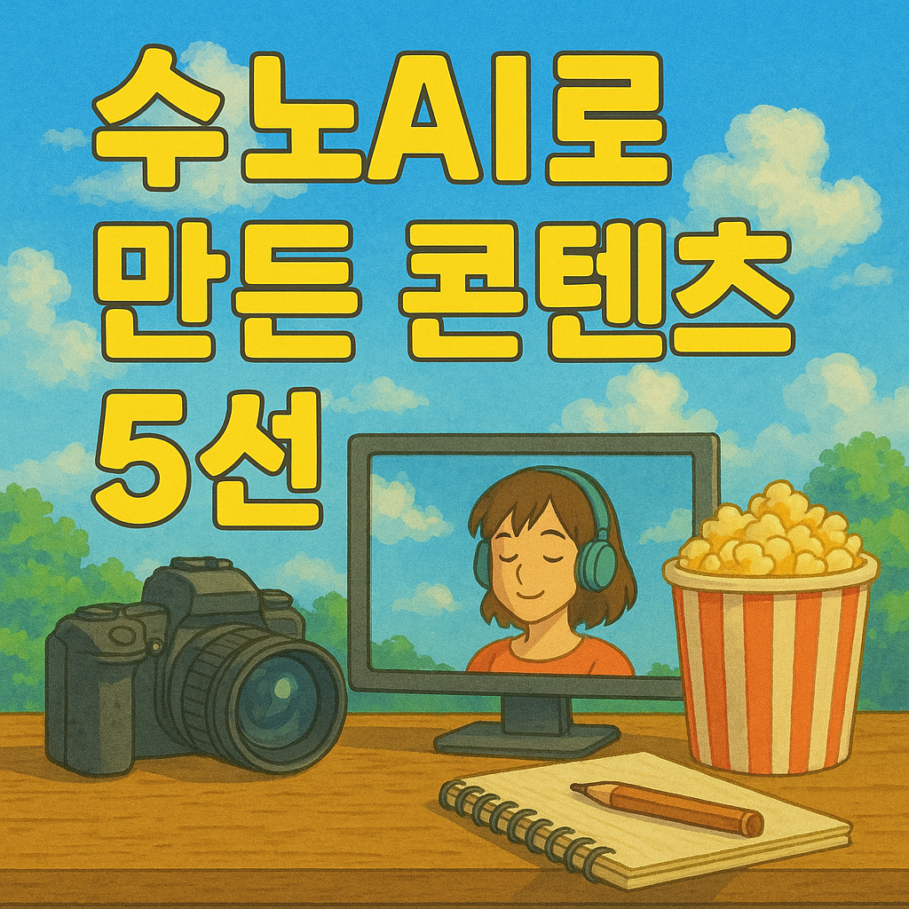 수노AI로 만든 콘텐츠 5선 소개