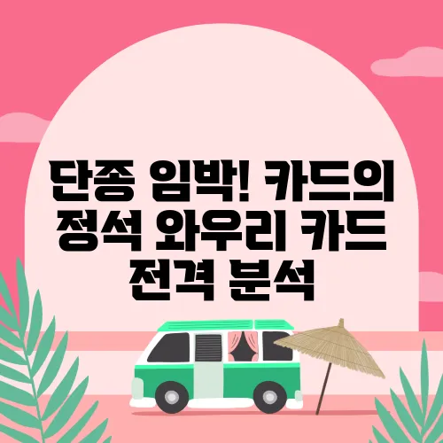 단종 임박! 카드의 정석 와우리 카드 전격 분석