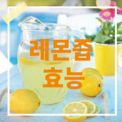 레몬즙 효능