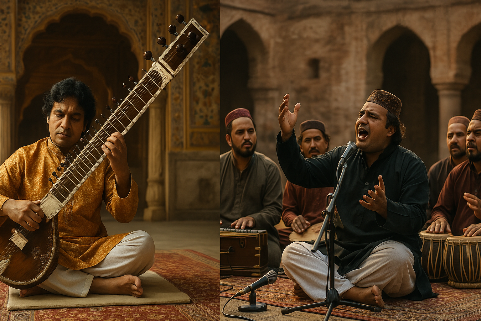 인도, 파키스탄 고전음악의 차이