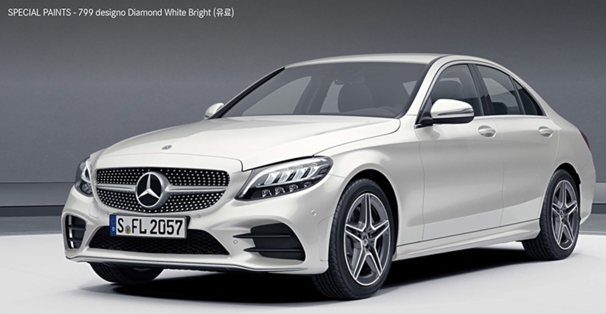 벤츠 c 클래스 색상코드 Diamond White Bright( 색상코드 :&nbsp; 799)