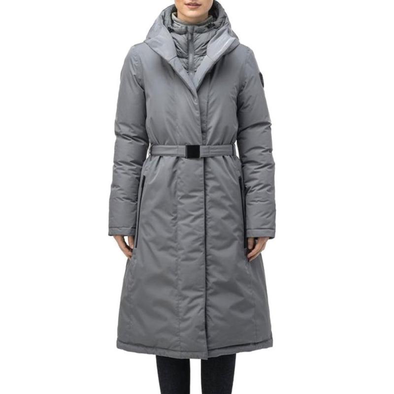 22FW 노비스 라라 레이디스 벨트 롱 패딩 콘크리트 여자 점퍼 파카 LARA-CC