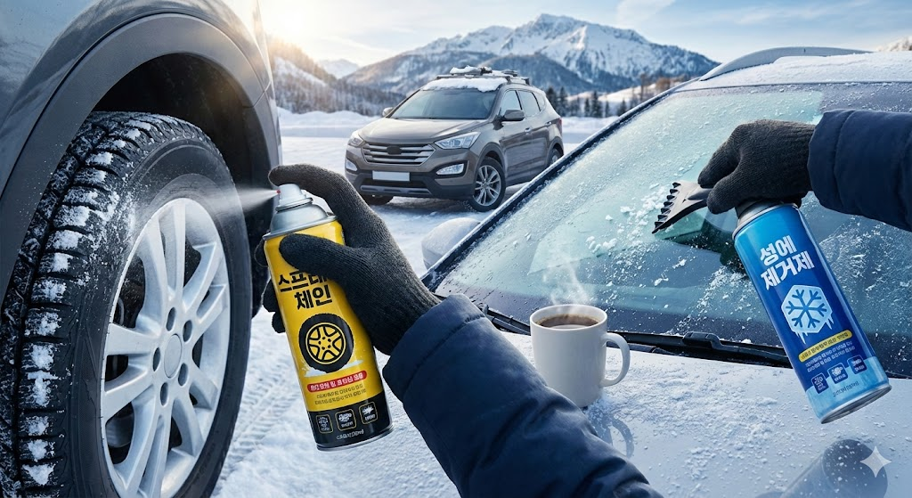 스프레이 체인 &amp; 성에제거제