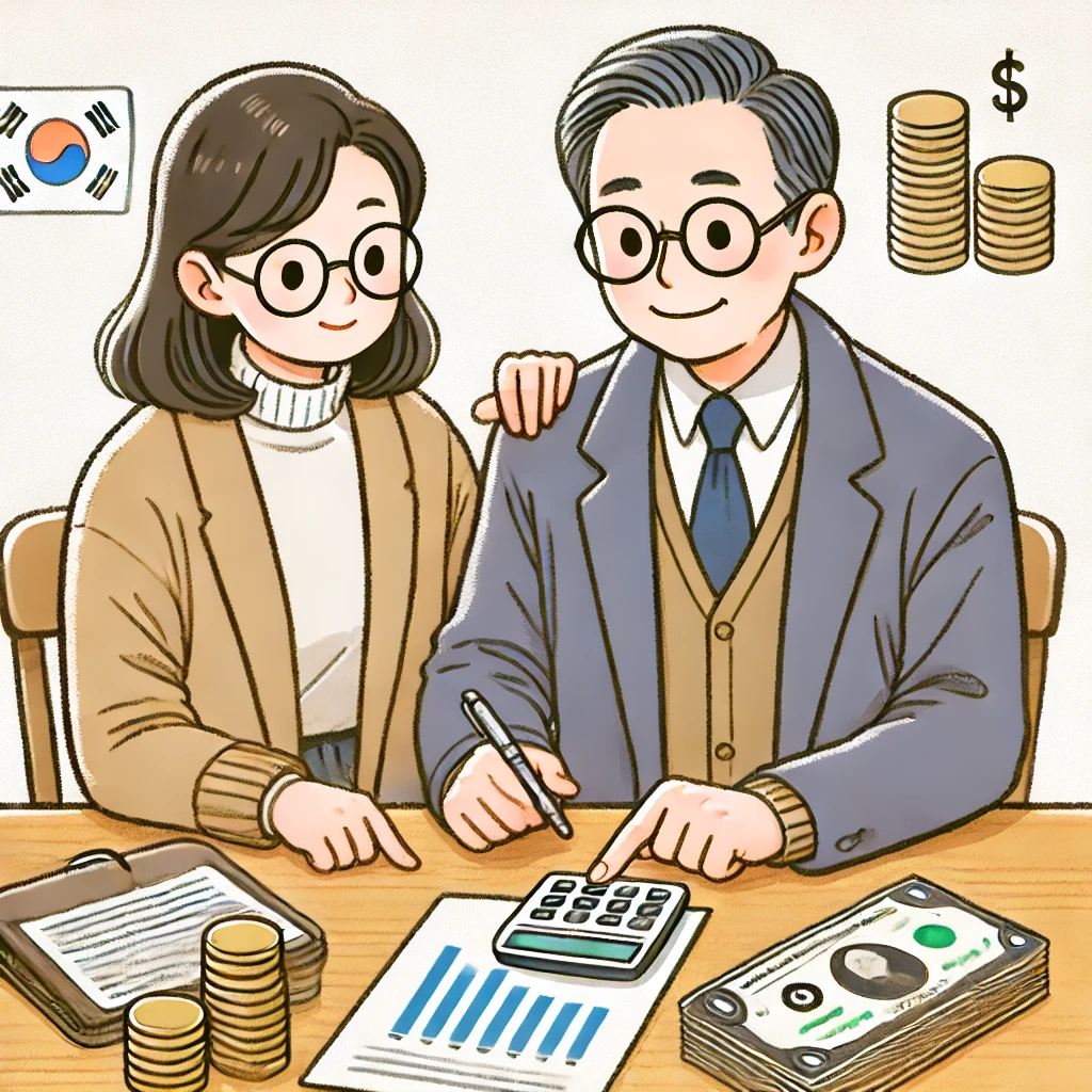 중년 부부의 재정 계획 및 안정