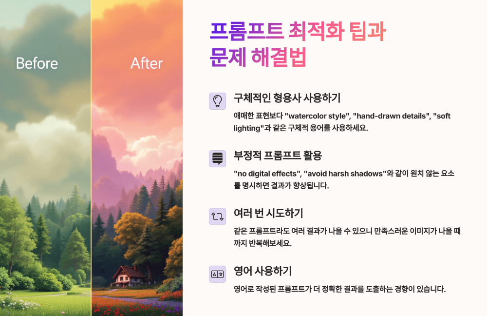 프롬프트 최적화 팁과 자주 발생하는 문제 해결법