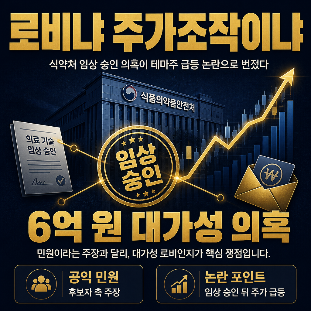 로비냐 주가조작이냐