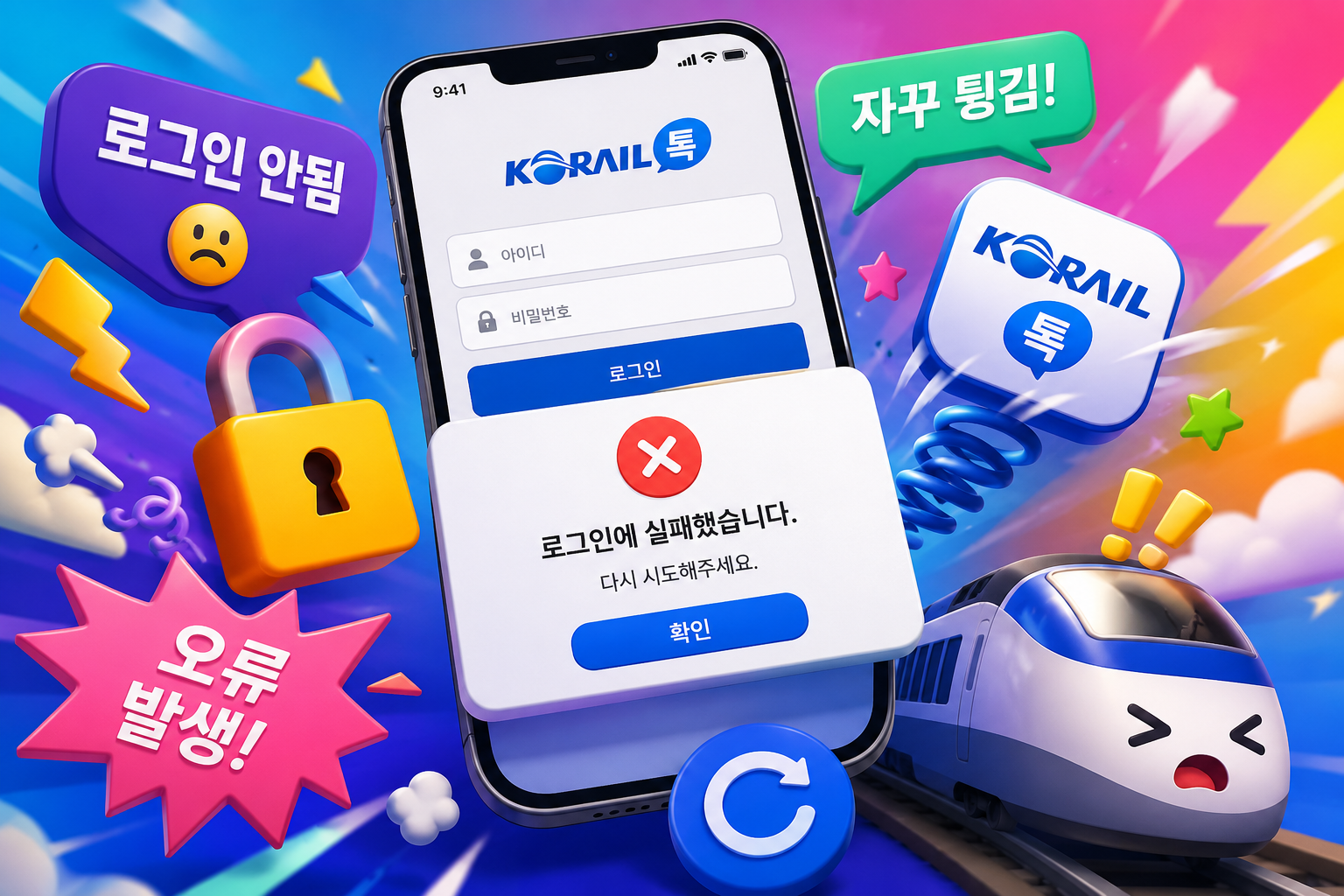 코레일로그인오류