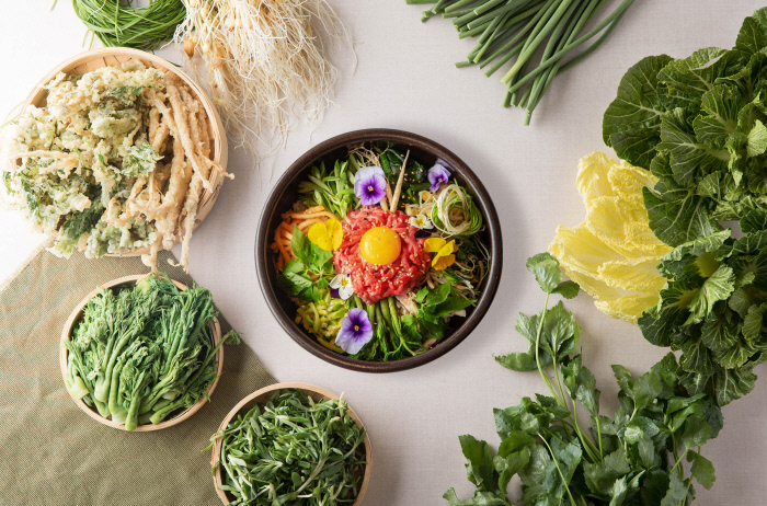 봄나물, 봄, 비빔밥