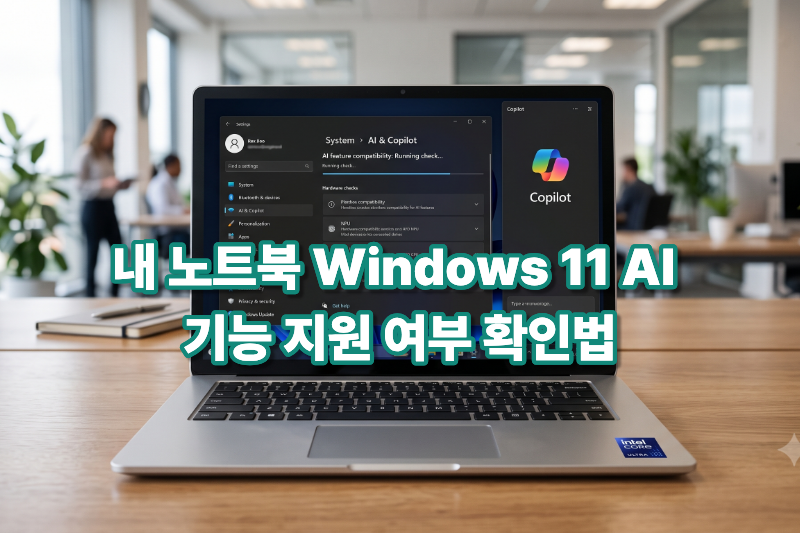 노트북이 Windows 11 최신 AI 업데이트를 지원하는지 확인하는 방법 대표 이미지