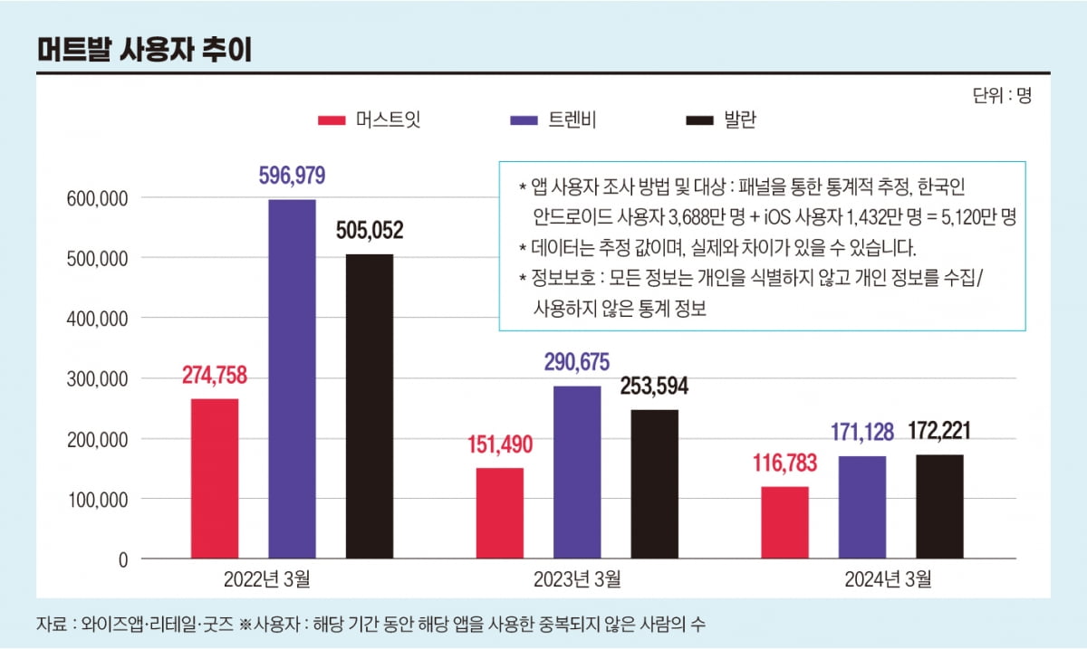 머트발 사용자 추이