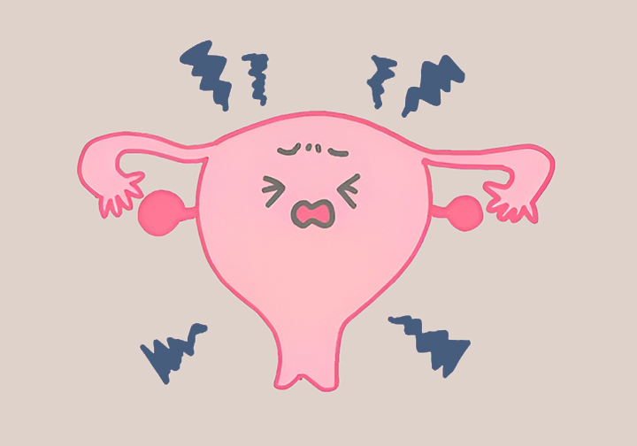 복부-팽만감으로-고통스러운-자궁