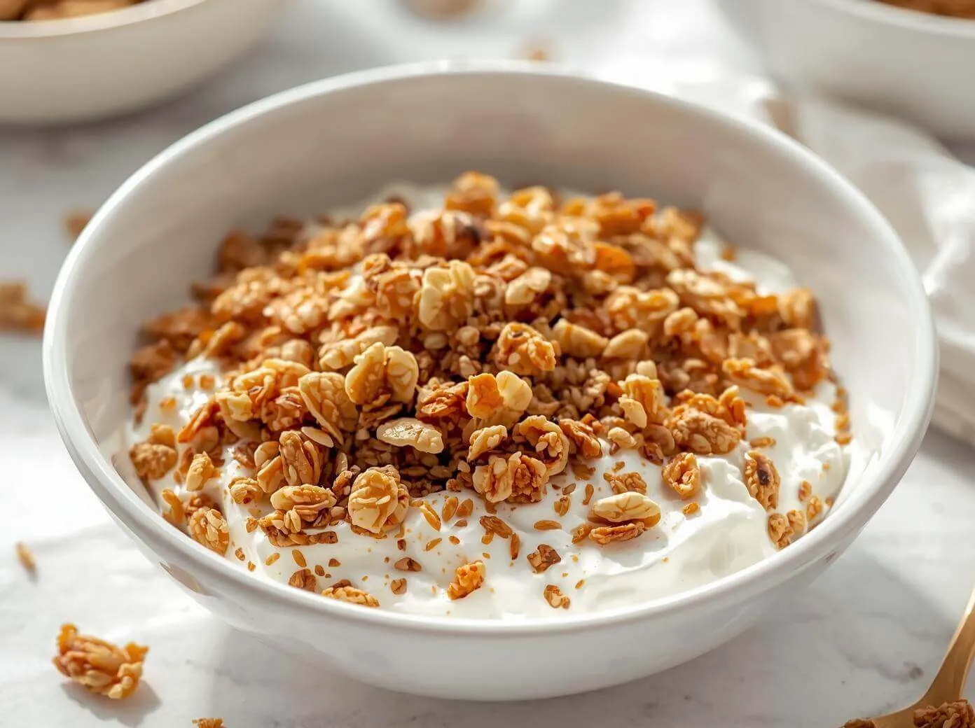 그래놀라 토핑 그릭요거트