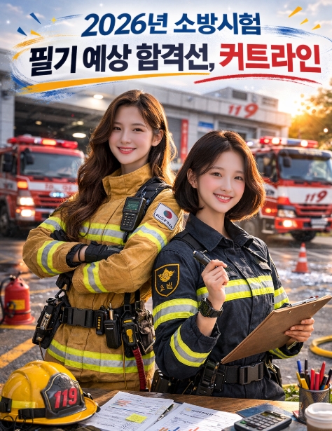 2026년 소방시험 필기 예상 합격선, 커트라인은 어디까지 내려갈까