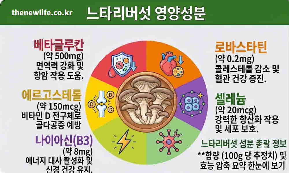 느타리버섯 효능 영양성분