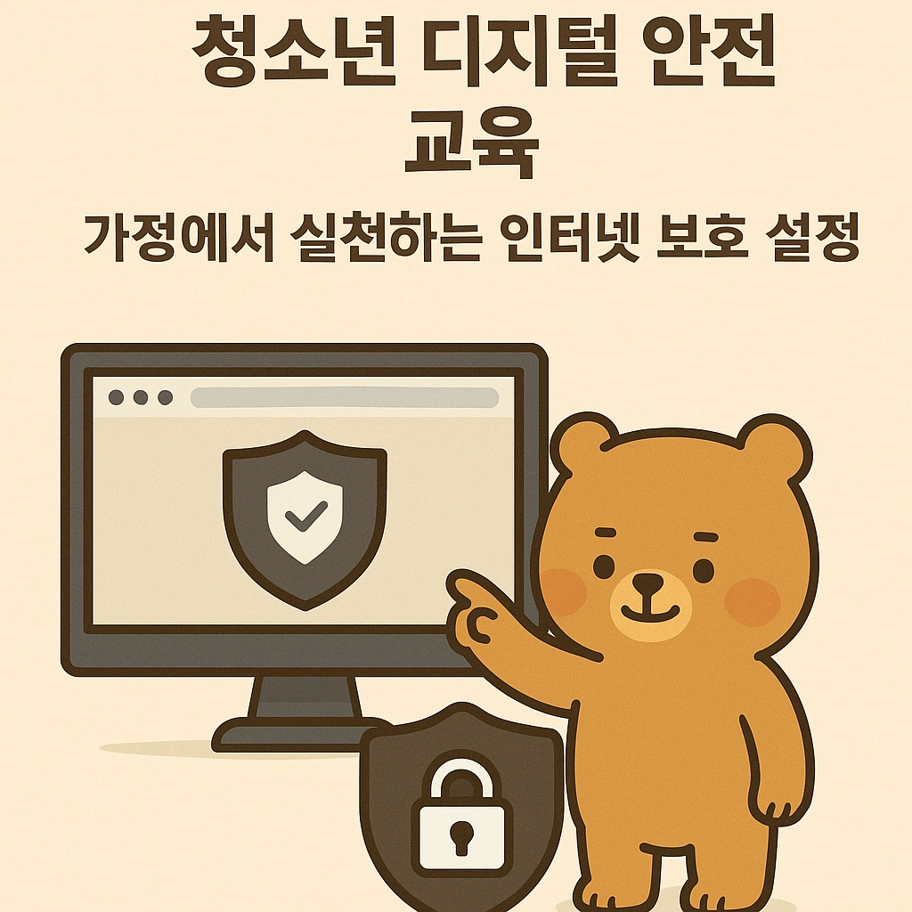 청소년 디지털 안전 교육, 가정에서 실천하는 인터넷 보호 설정 가이드
