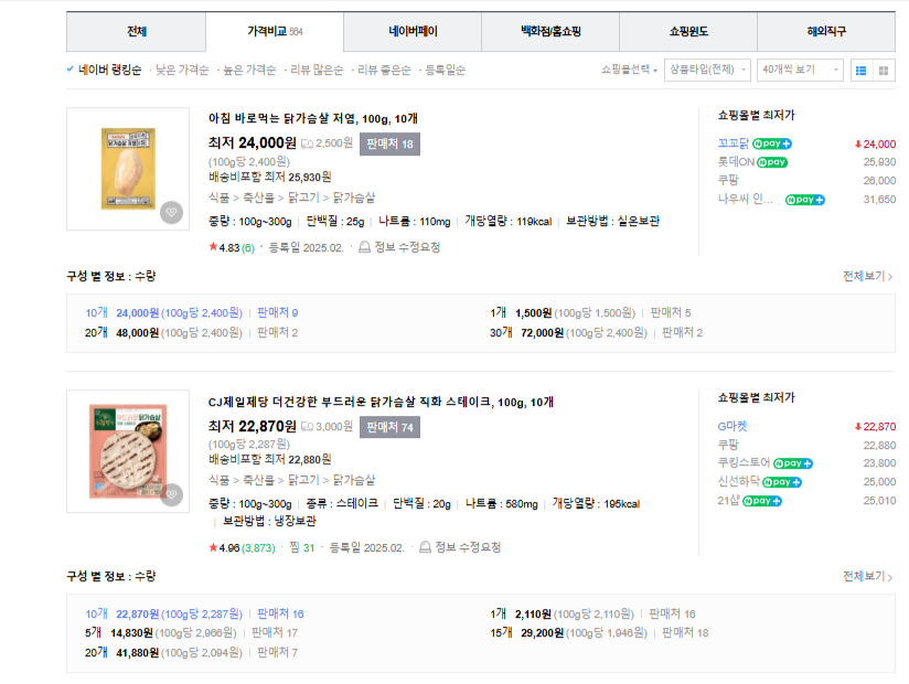 네이버 가격비교