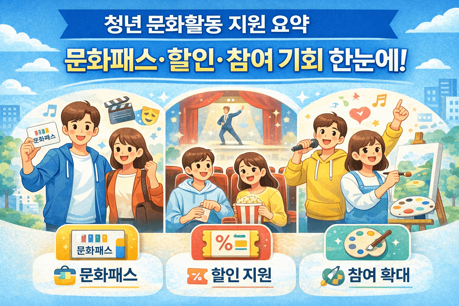 문화문야-청년 문화패스·할인·참여 기회-썸네일