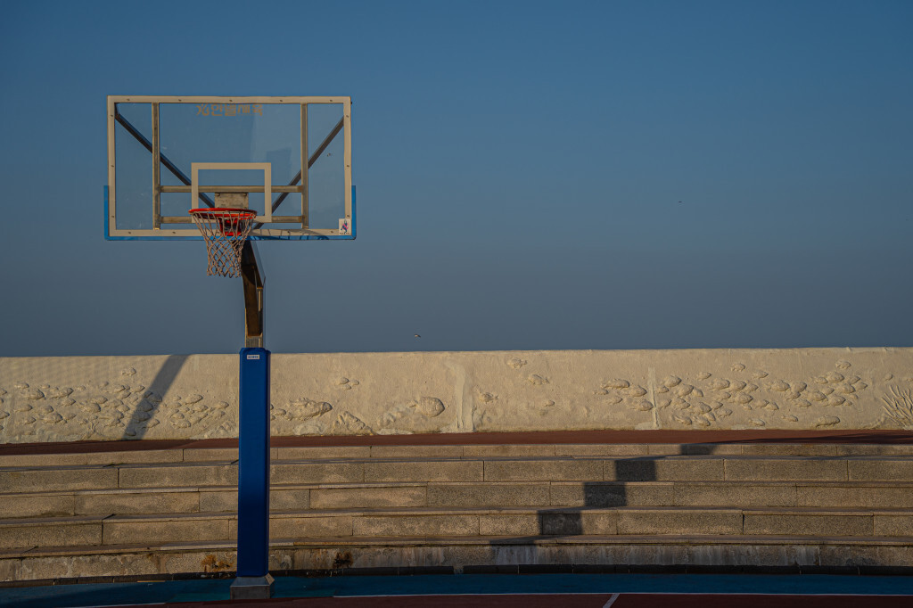 제주 탑동공원 농구대