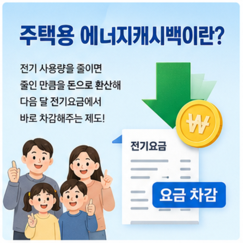 2026 역대급 할인! - 전기요금 반토막 내는 '주택용 에너지캐시백' 신청법