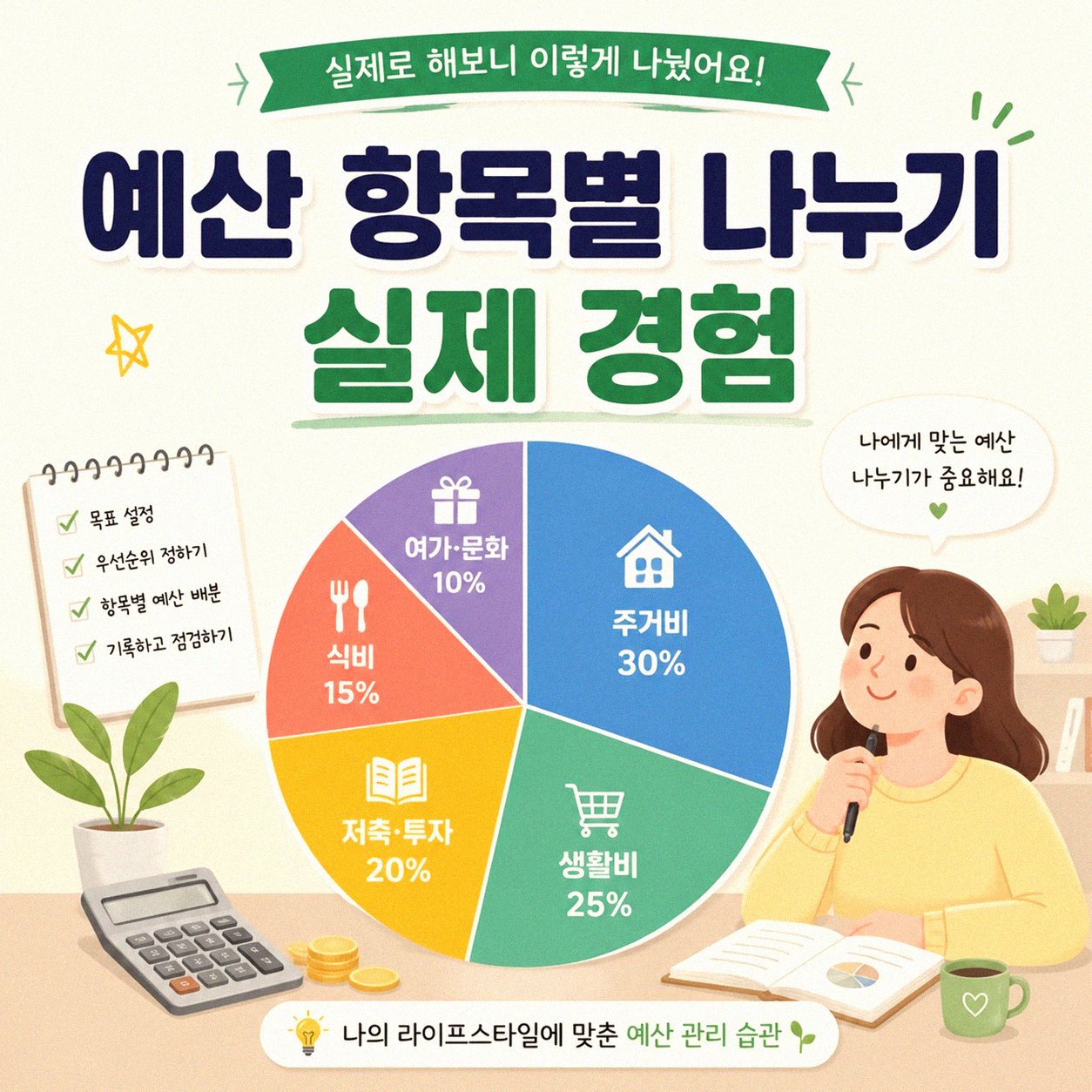 식비 예산, 이렇게 나누니 통제가 되네요