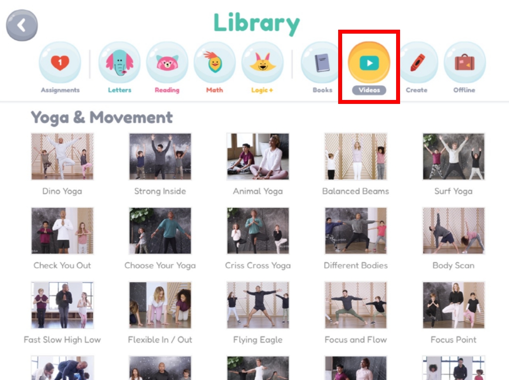칸 아카데미 키즈 요가&movement 메뉴 사진