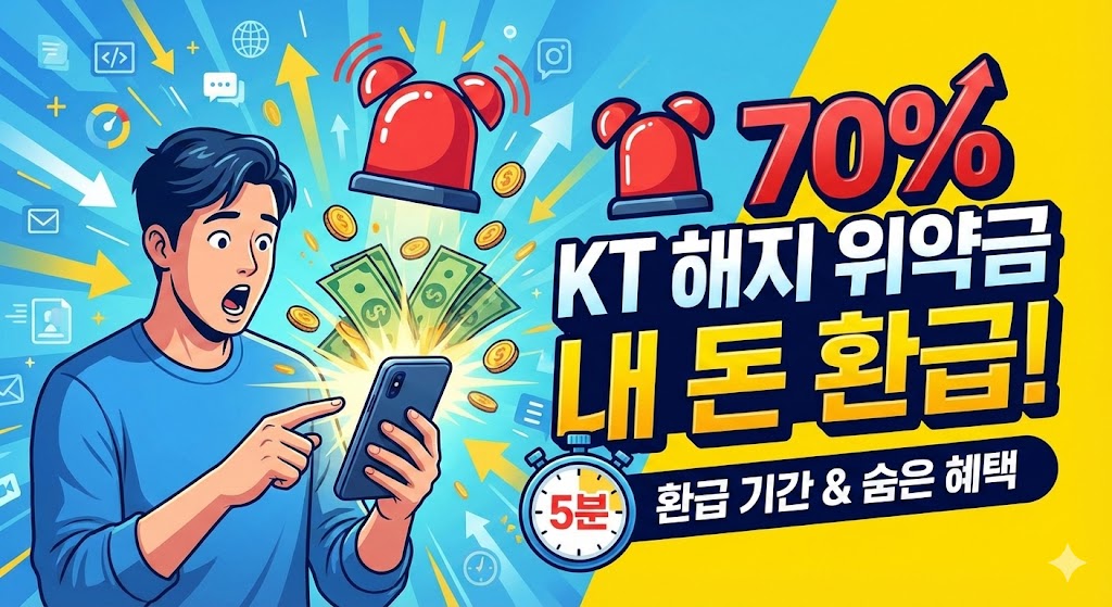 🚨 KT 해지 위약금, 70%가 몰라서 놓쳐요!