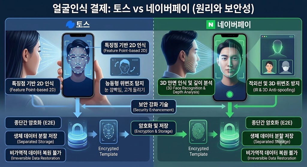 토스 vs 네이버페이 '얼굴인식 결제' 원리와 보안성
