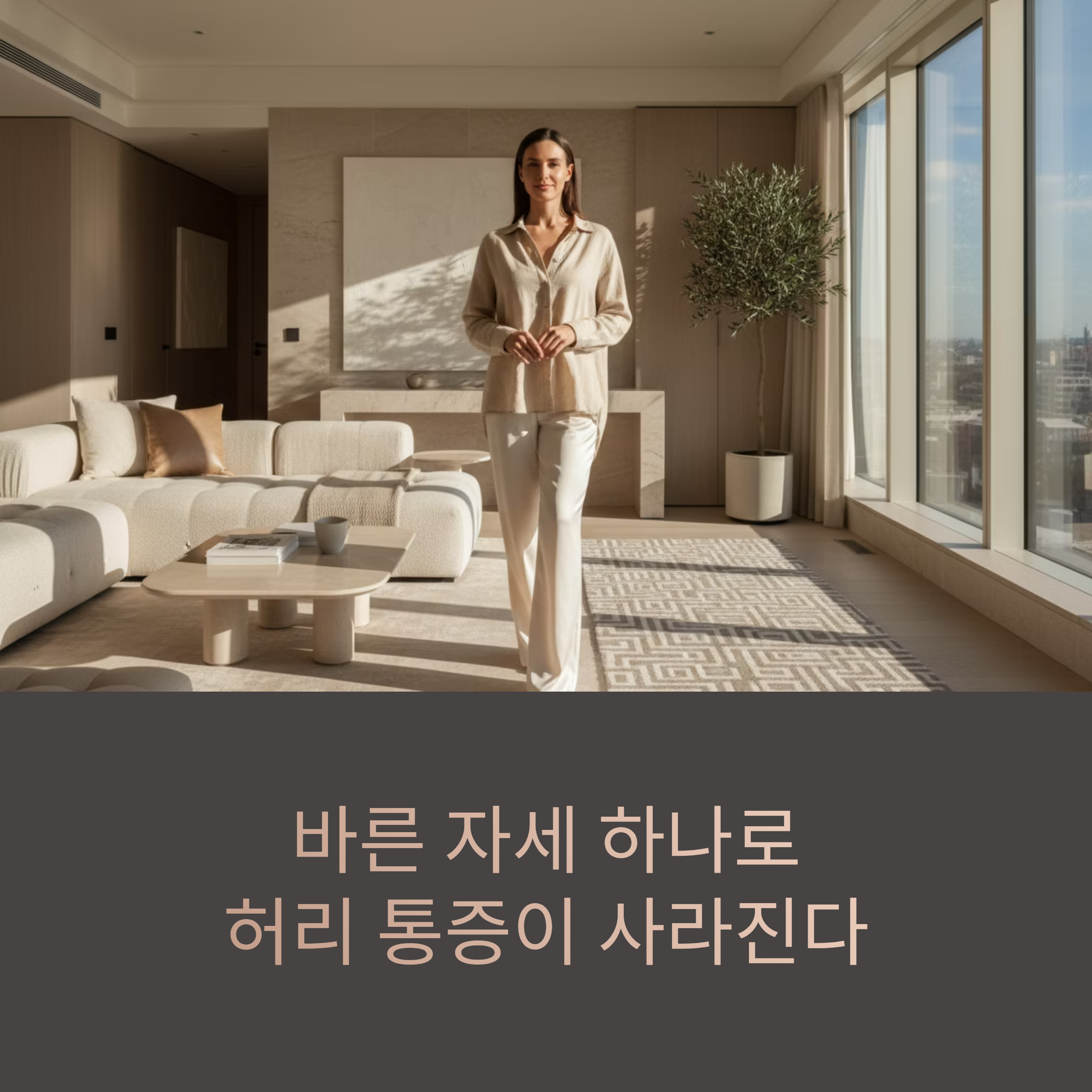 자세 교정으로 허리 통증 해결