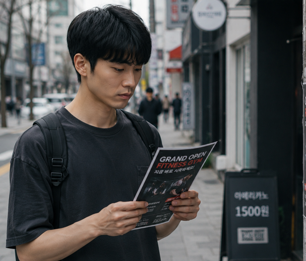 전단지 한 장, 그날 바로 헬스장을 등록했다.