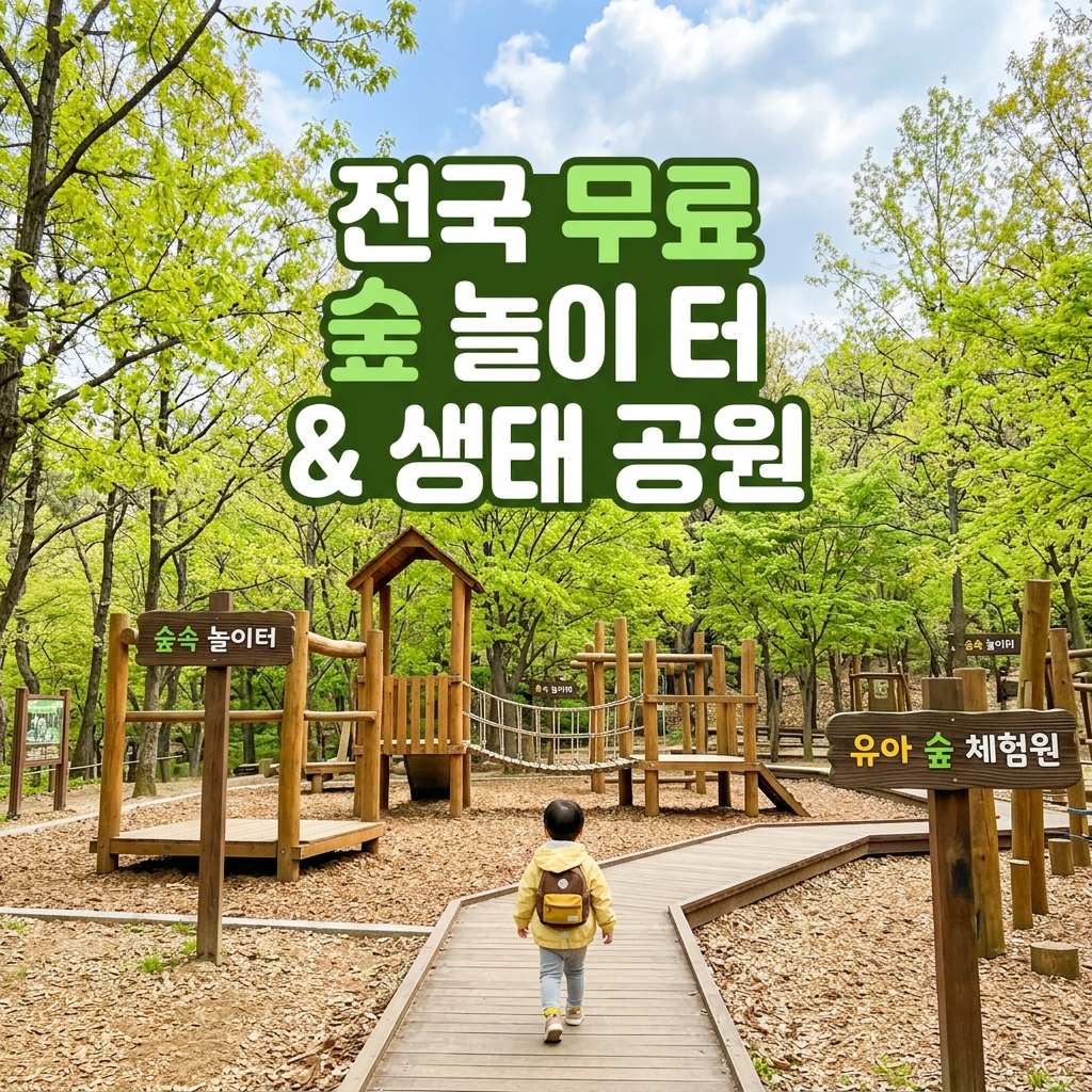 전국 무료 공원·숲놀이터, 자연에서 뛰어놀기 좋은 곳