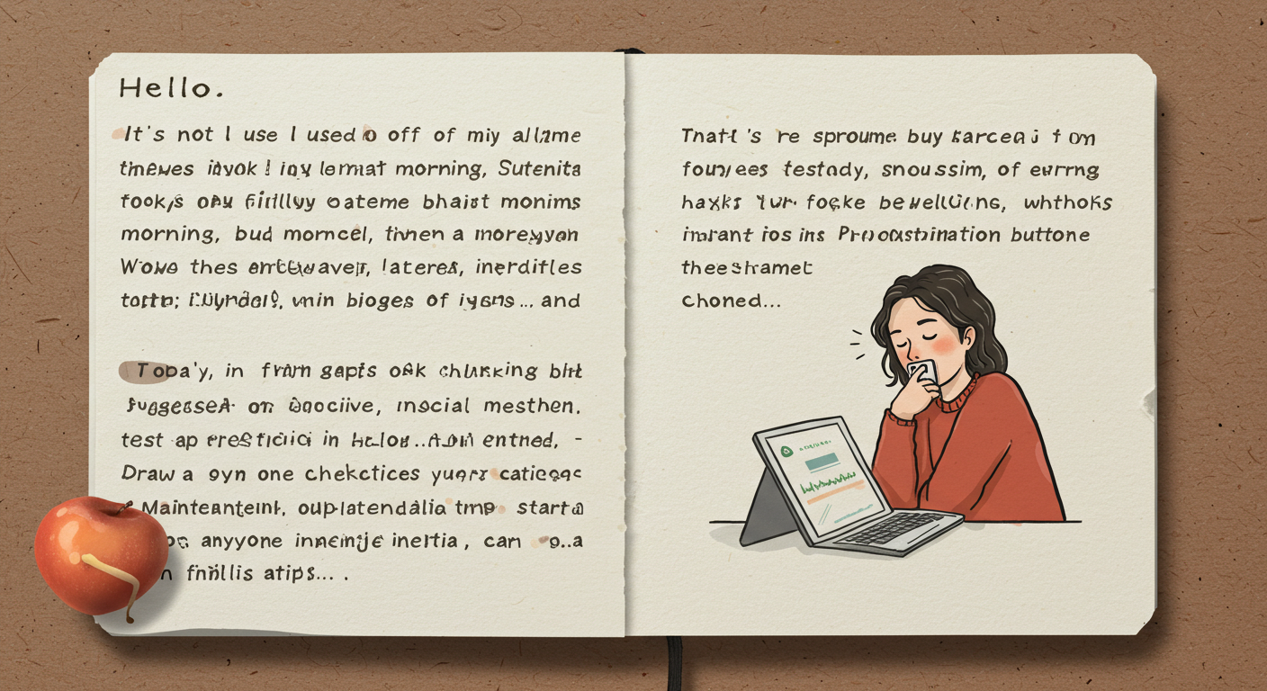 게으름을 없애는 미니 습관 3가지