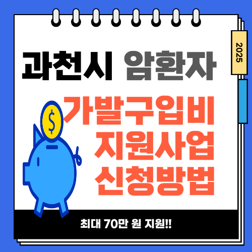 과천시 암환자 가발 구입비 지원사업 신청방법 (최대 70만 원)