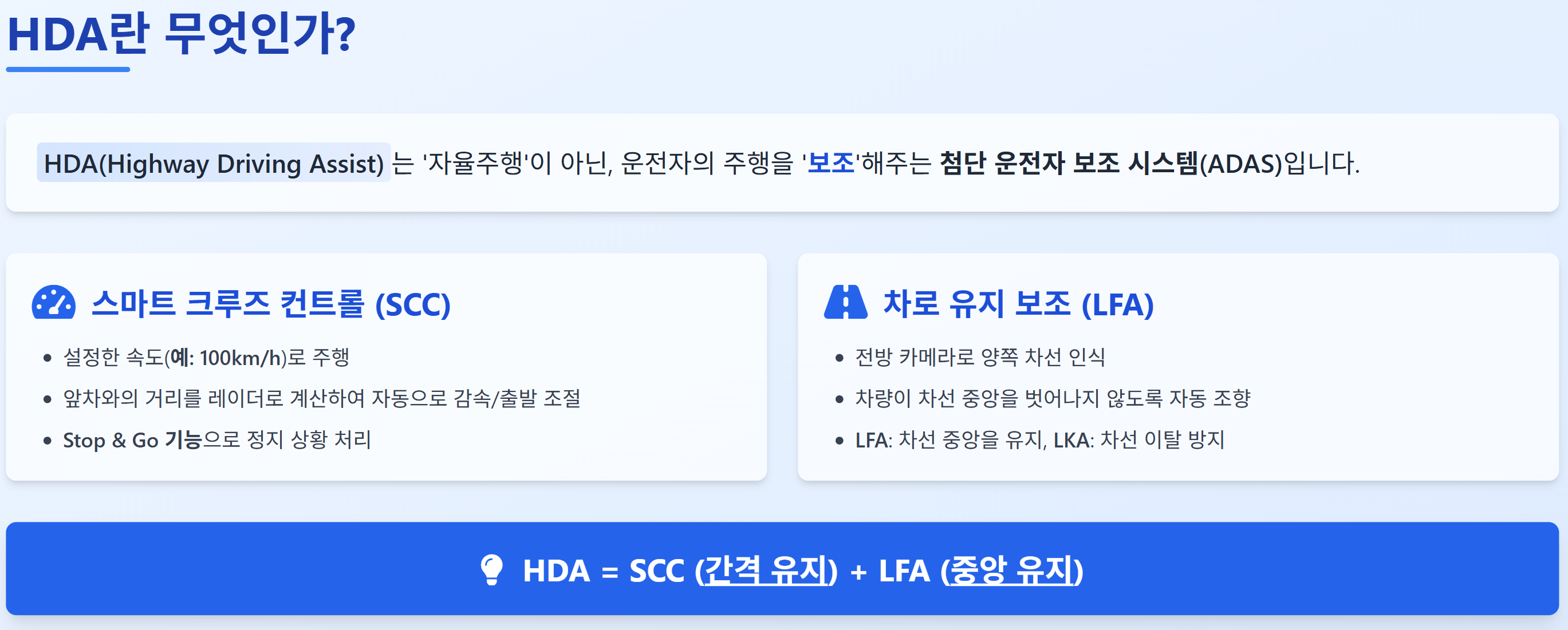 고속도로 주행보조