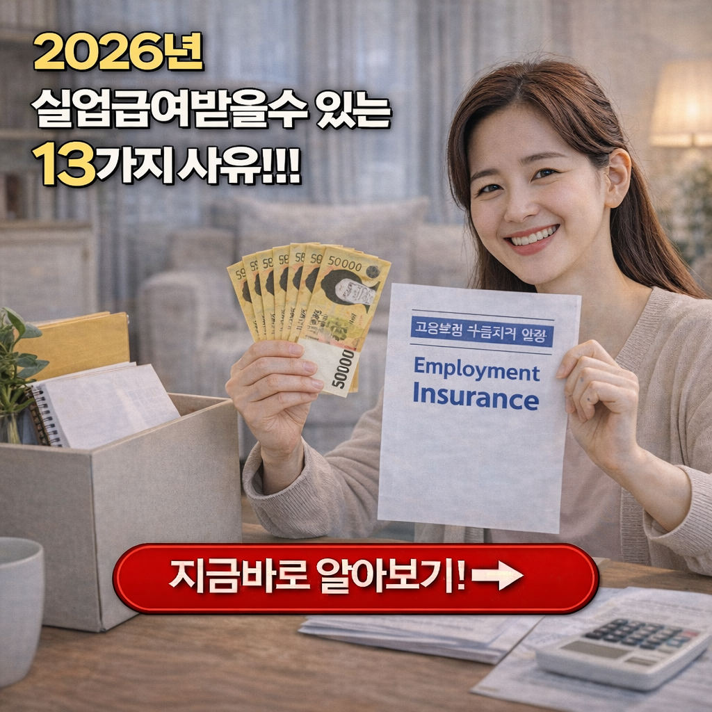 "자발적 퇴사도 가능?" 2026년 실업급여 자격 확인 및 정당한 사유 13가지