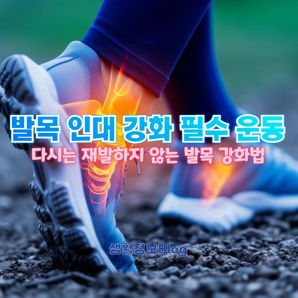 발목을 접질렀다면?