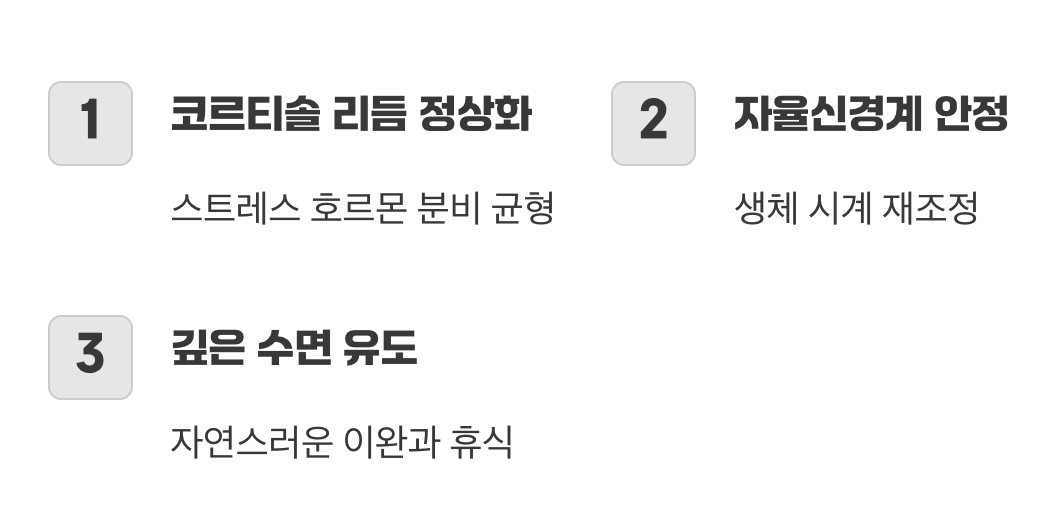 꿀잠을 부르는 자연의 스위치