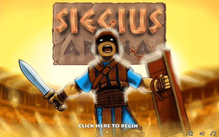 시저스-아레나-플래시게임-메인-화면