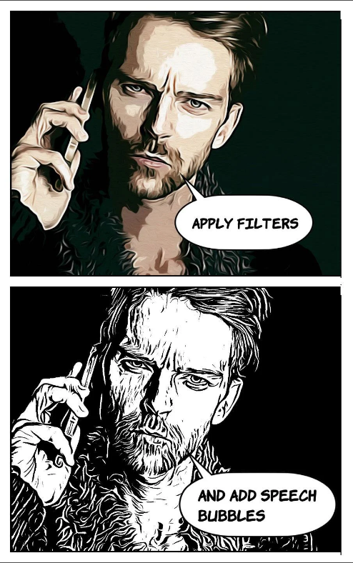 Comica, 사진을 만화로 전환