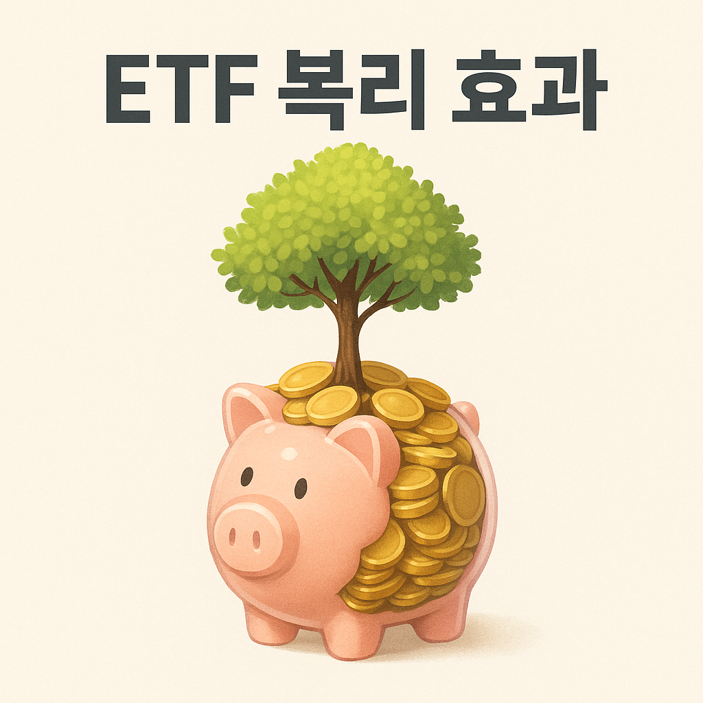 ETF 투자와 복리 효과를 상징하는 나무 이미지