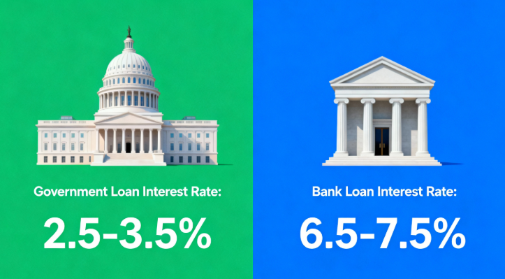 개인사업자 정부지원 대출 vs 은행 대출