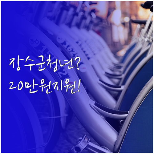 2026 장수군 청년월세 월 최대 2..